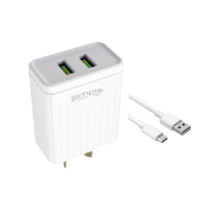 Cargador 2 USB c/cable TYPE-C