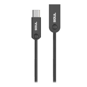 Cable USB a Lightning Soul Iron Flex Negro