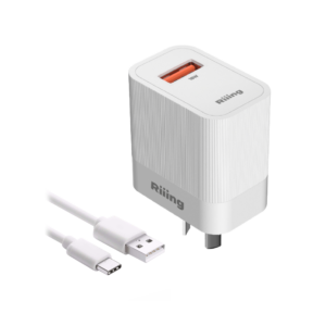 Cargador de Pared Riiing Vires Power 18W Con Cable USB-C