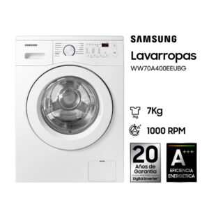 Lavarropas Samsung 7.0KG 1000 RPM Blanco